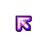 Dance Dance Revolution Purple Glitter