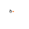 Tiny Hand With Orange Heart